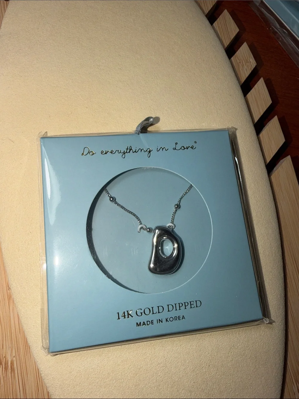 Do everything in Love Silver-Tone Teardrop Pendant Necklace